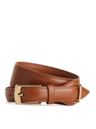 Arket + High Waist Leather Belt