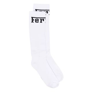 Ferrari + Logo-Knit Socks