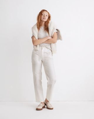 Madewell + The Perfect Vintage Straight Workwear Pant