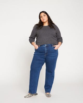 Universal Standard + Etta High Rise Straight Leg Jeans 31 Inch