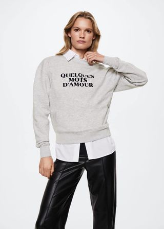 Mango + Message Cotton Sweatshirt