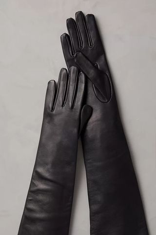Overland + Silk-Lined Italian Lambskin Leather Gloves