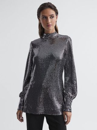 Reiss + Ariana Sequin Occasion Top