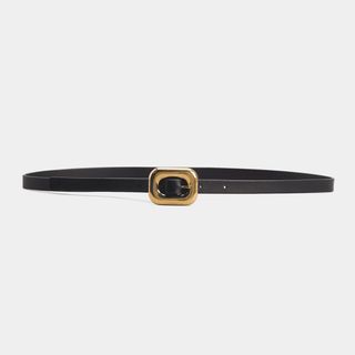 Bottega Veneta + Calf Leather Skinny Belt