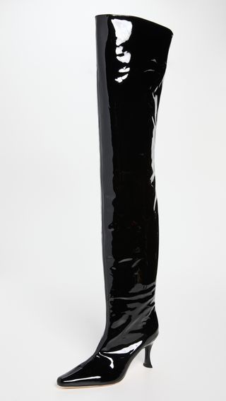 By Far + Stevie 99 Black Patent Leather Boots