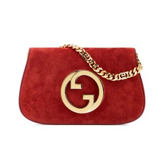 Gucci + Blondie Small Suede Shoulder Bag