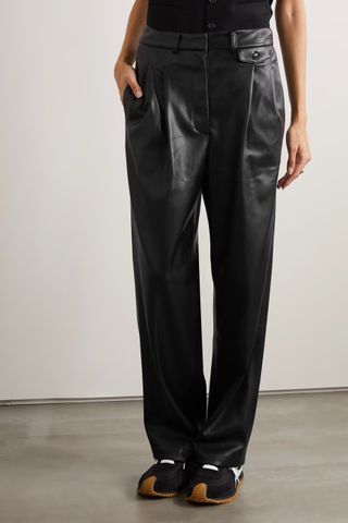 The Frankie Shop + Pernille Faux Leather Straight-Leg Pants