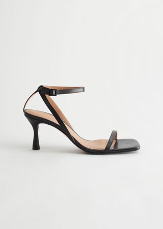 & Other Stories + Strappy Leather Heeled Sandal