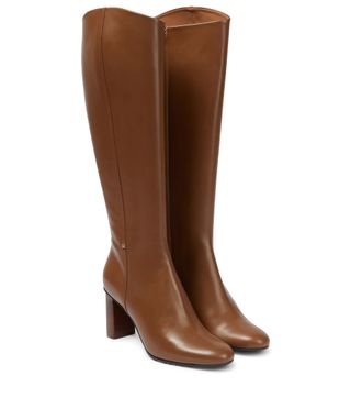 Max Mara + Leather Knee-High Boots