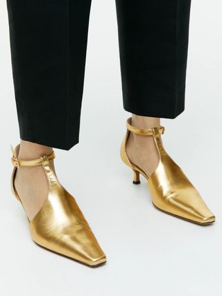 Arket + Kitten Heel Leather Pumps