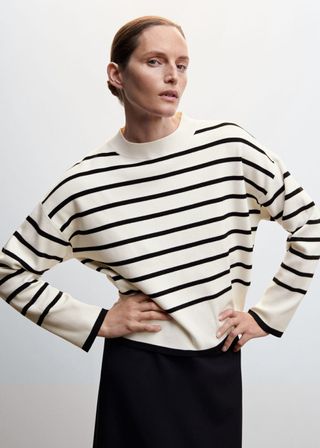 Mango + Oversized Striped Sweater
