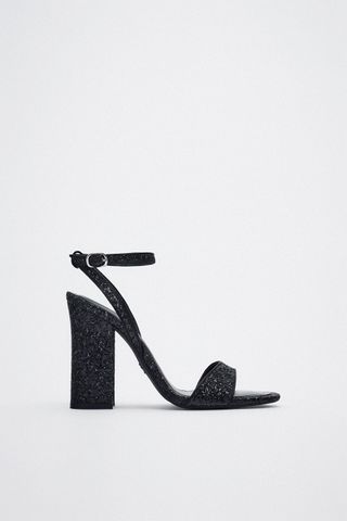 Zara + High Block Heel Sandal