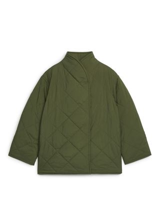 Arket + Quilted Shawl Collar Jacket