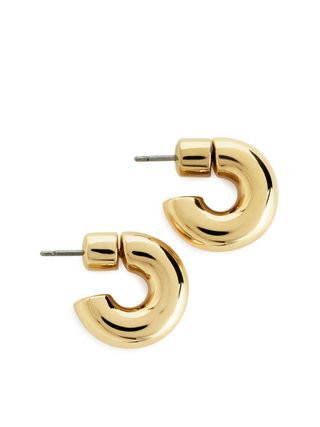 Arket + Small Gold-Plated Hoop Earrings