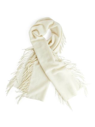 Arket + Fringed Wool Scarf