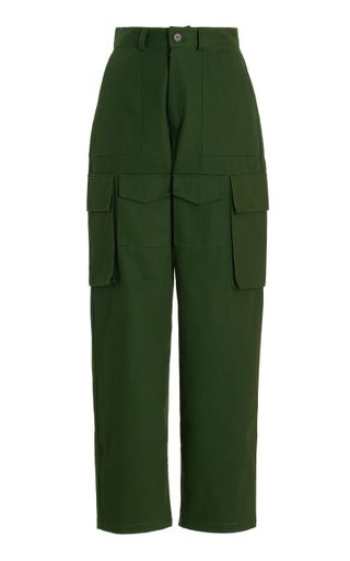 The Frankie Shop + Carrie Cotton Twill Cargo Pants