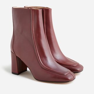 J.Crew + Square-toed Ankle Boots