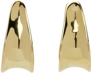 Tanner Fletcher + Gold Curved Earrings