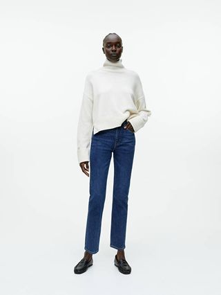 Arket + Regular Cropped Stretch Jeans