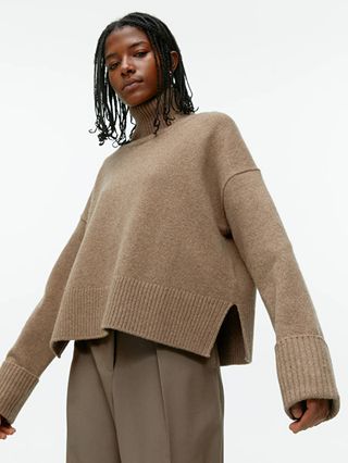 Arket + High-Neck Wool Jumper