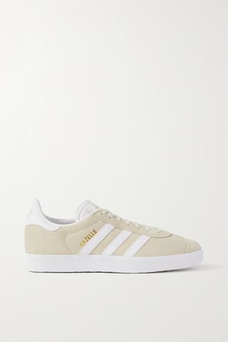Adidas + Gazelle Suede and Leather Sneakers