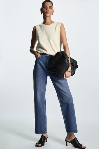 COS + Straight Leg Relaxed Fit Ankle Jeans