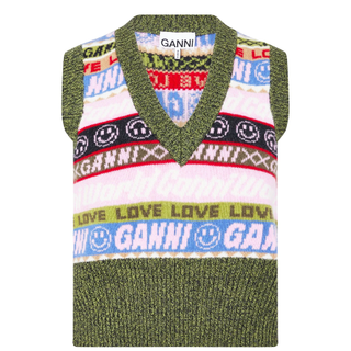 Ganni + Graphic Knit Vest
