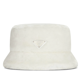 Prada + Shearling Bucket Hat