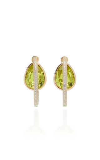 Mounser + Exclusive Convertible Rhodium-Plated Crystal Hoop Earrings