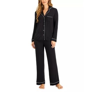 Alfani + Notch Collar Pajama Set