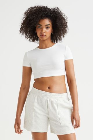 H&M + Cotton Crop Top