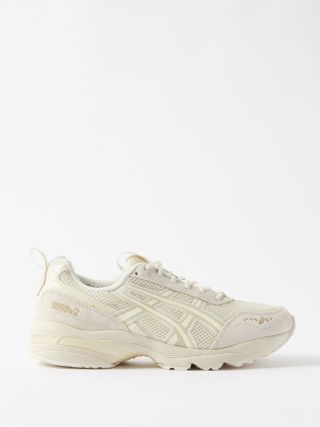 Asics + Gel-1090 Mesh and Faux-Leather Trainers