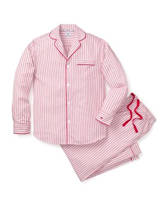 Petite Plume + Men's Antique Red Ticking Pajama Set