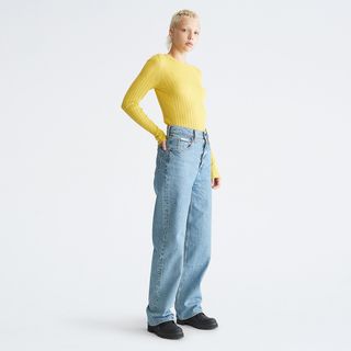 Calvin Klein + Relaxed Straight Fit Desert Blue Jeans