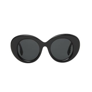 Burberry + Monogram Motif Oversized Round Frame Lola Sunglasses