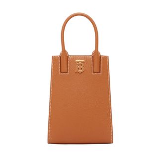 Burberry + Grainy Leather Micro Frances Tote
