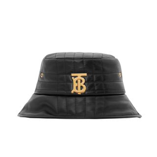 Burberry + Monogram Motif Quilted Leather Bucket Hat