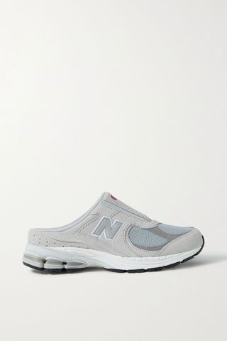 New Balance + 2002rm Suede and Mesh Slip-On Sneakers