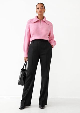 & Other Stories + Kick Flare Wool Trousers