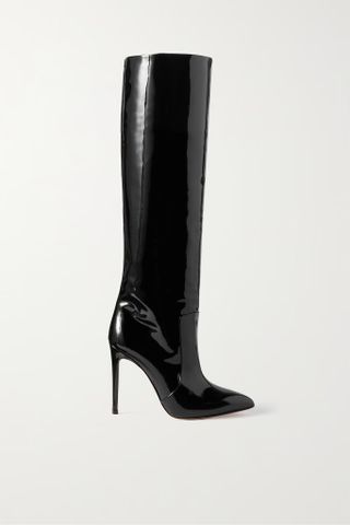 Paris Texas + Stiletto Patent-Leather Knee Boots
