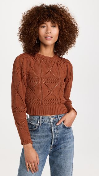 Minkpink + Cara Crochet Sweater