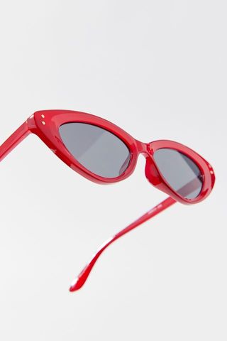 Nuri + Angled Cat-Eye Sunglasses