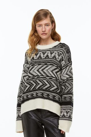 H&M + Oversized Cashmere-Blend Sweater