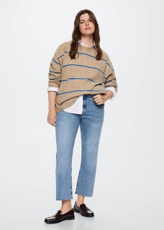 Mango + Round-Neck Knitted Sweater