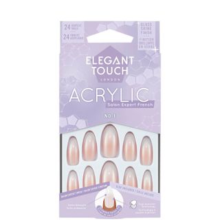 Elegant Touch + French Acrylic Nails No. 1 Stiletto