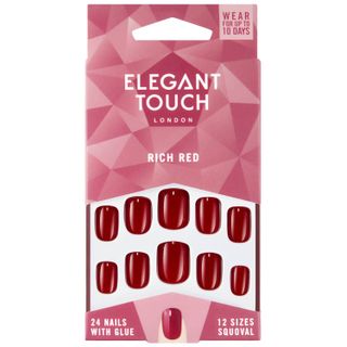 Elegant Touch + Rich Red Nails