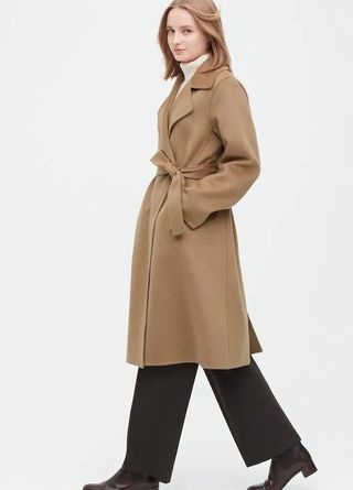 Uniqlo + Wool Blend Oversized Long Coat