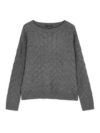 Eileen Fisher + Cable-Knit Cotton-Blend Jumper