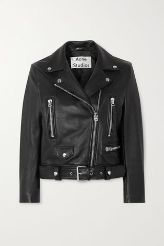ACNE Studios + Leather Biker Jacket
