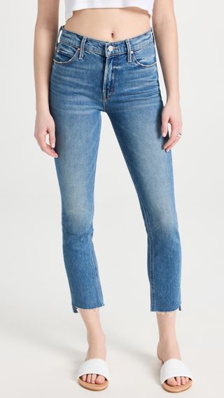 Mother + the Mid Rise Dazzler Ankle Jeans